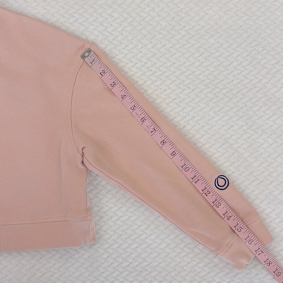 Monat Blush Pink Crop Long Sleeve Sweatshirt Size XS - Picture 7 of 17
